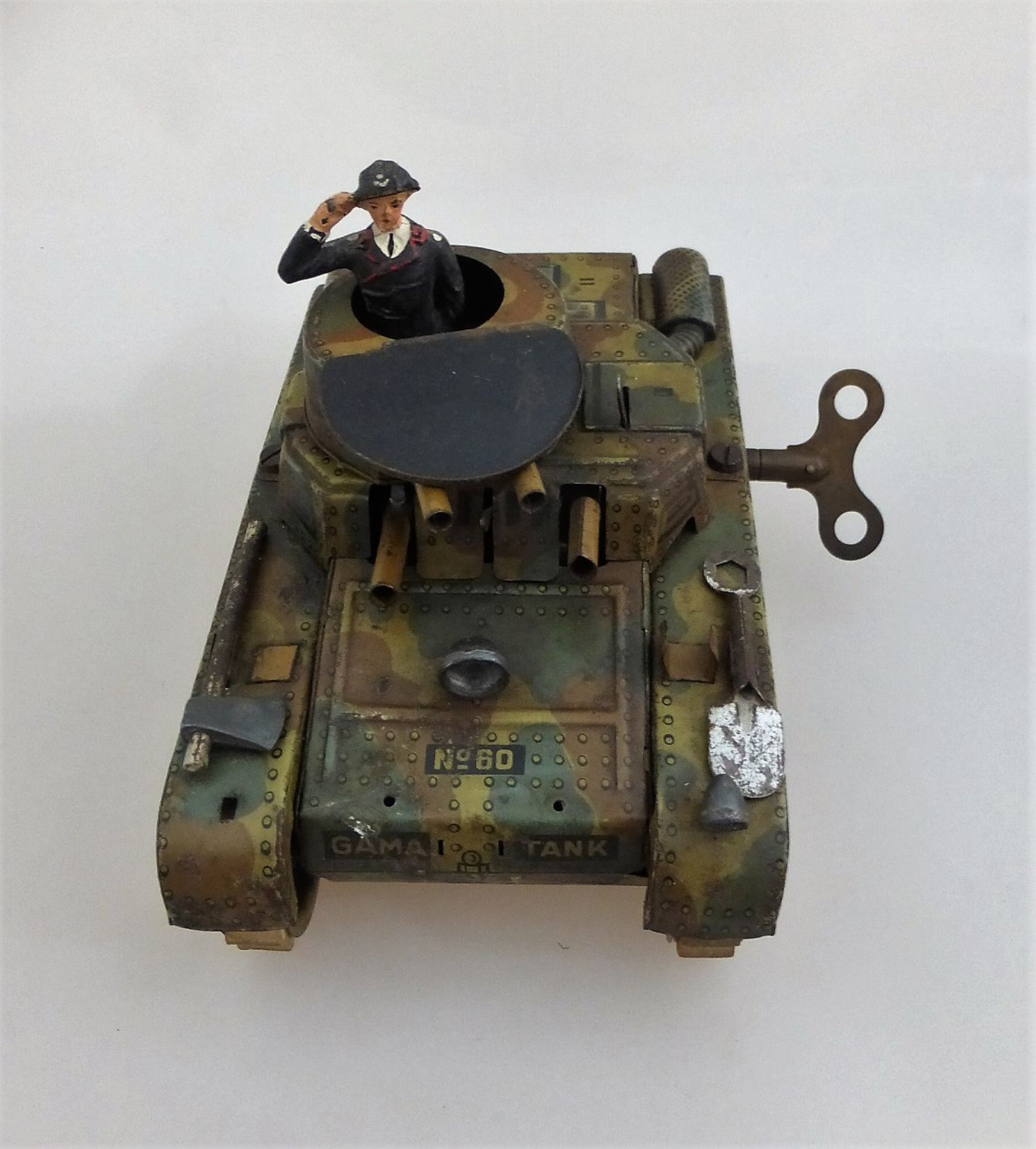Blechspielzeug, deutsch um 1940, Gama Tank No. 60