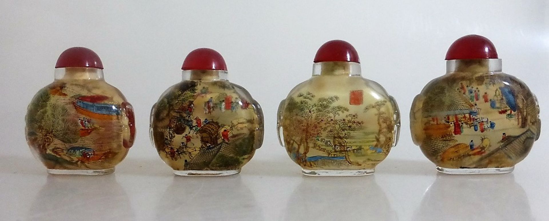 4 Snuffbottle / Qingmingshanghetu - Bild 2 aus 3