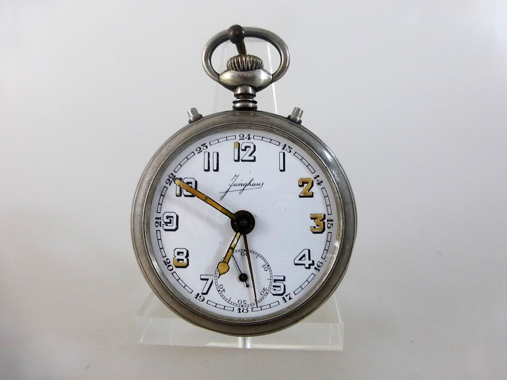 Taschenuhr mit Wecker / Junghans