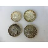 Kaiserreich - 4 Silbermünzen
