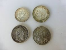 Kaiserreich - 4 Silbermünzen