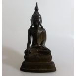 Bronze Buddha Thailand wohl um 1800