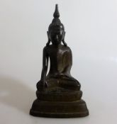Bronze Buddha Thailand wohl um 1800