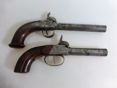 2 Perkussionspistolen um 1830