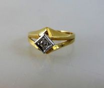 Goldring 585 mit Diamant