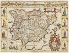 Pieter Verbiest - Nova carte del muy podroso reyno d'Espania. Grenz- und