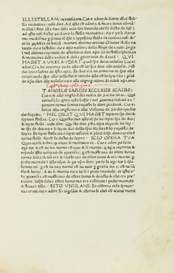 Federigo da Venezia - Commentum in Apocalypsim (italienisch).