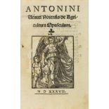 Antonino Venuti Notensis de agricultura opsculum. Venedig, F. Bindoni und M. Pasini 1537. Sehr