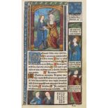 Stundenbuch - Horae ad usum Romanum (Almanach 1488-1508). Gedrucktes Stundenbuch auf