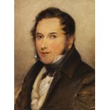 August Grahl - Portrait eines Herrn ”Muller, Schwiegersohn von Wilki” - Öl - 1831