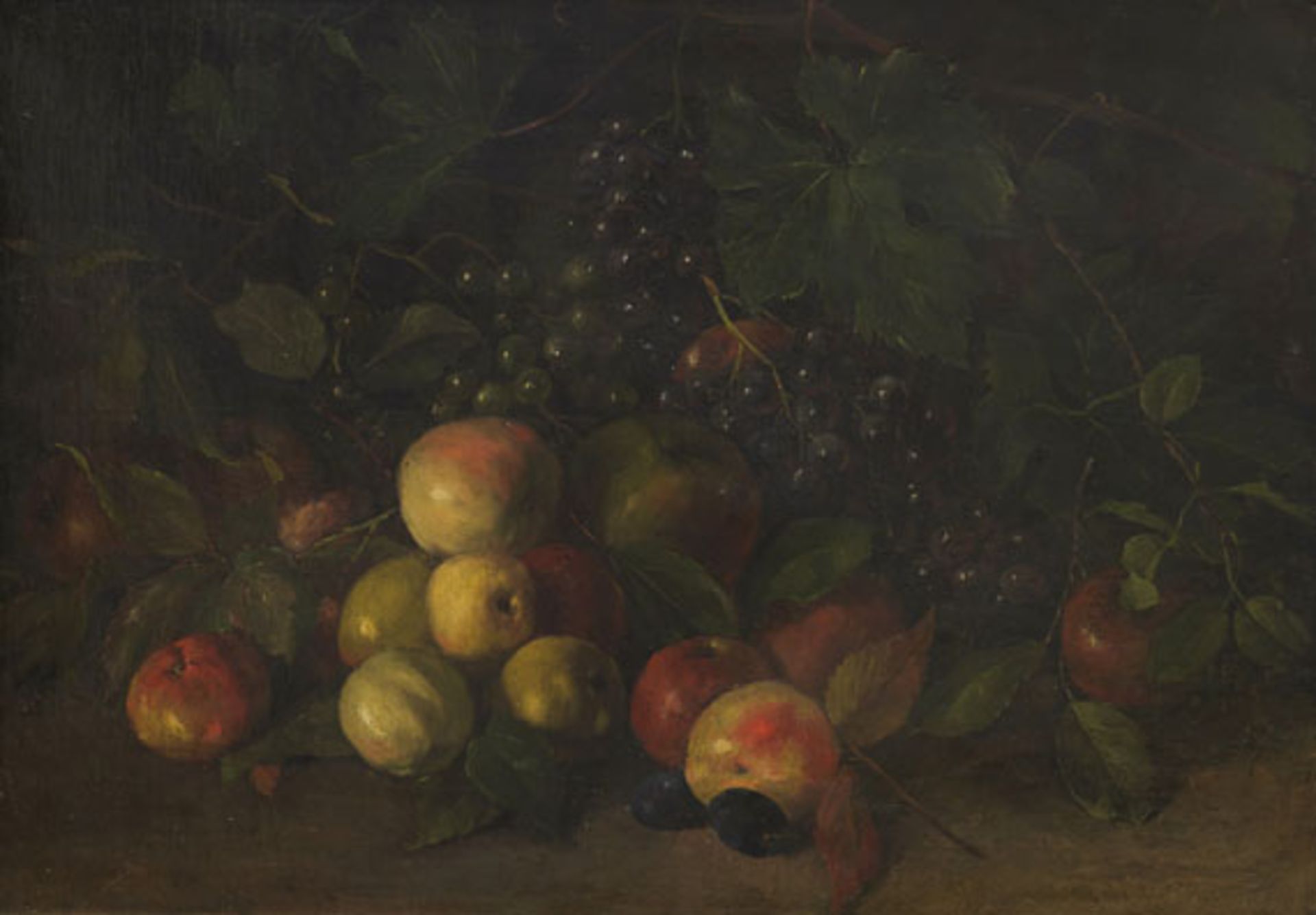 Johann Sperl - Stillleben mit Früchten - Öl auf Leinwand - 1888