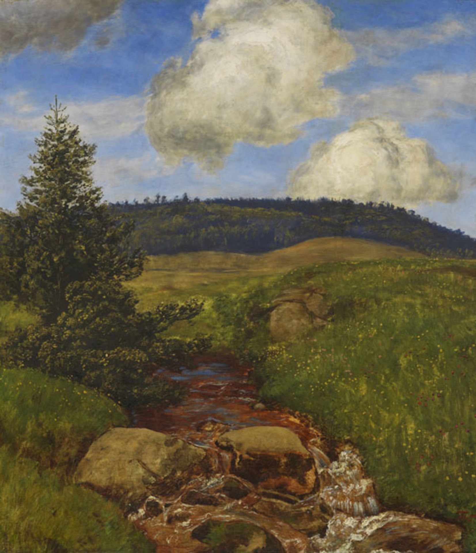 Hans Thoma - Schwarzwaldbach - Öl - 1900