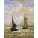 Hendrik Willem Mesdag 1831 Groningen - 1915 Den Haag Die Rückkehr der Fischer. 1890. Öl auf Holz.
