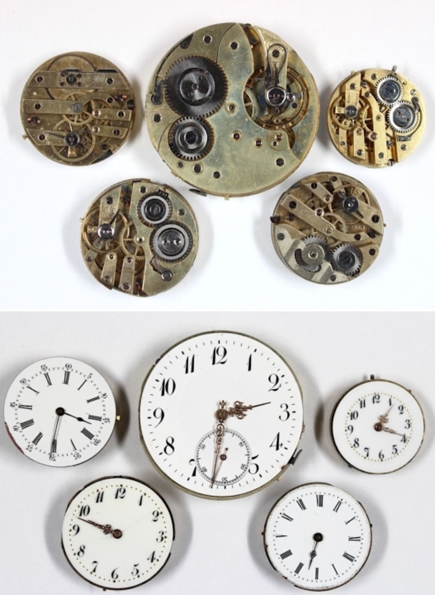 Lot antike Uhrwerke