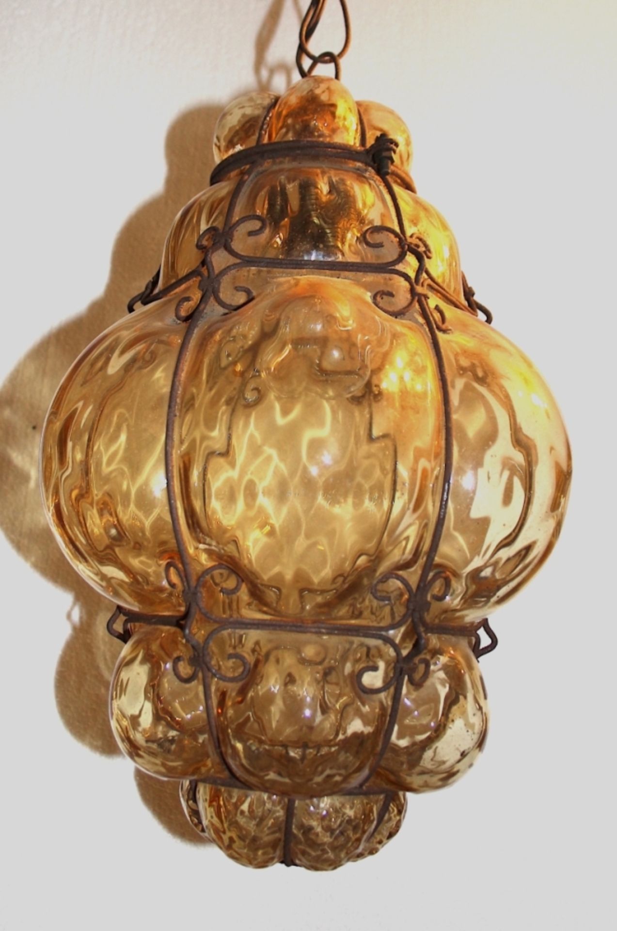 Flurlampe wohl Murano/Italien um 1900