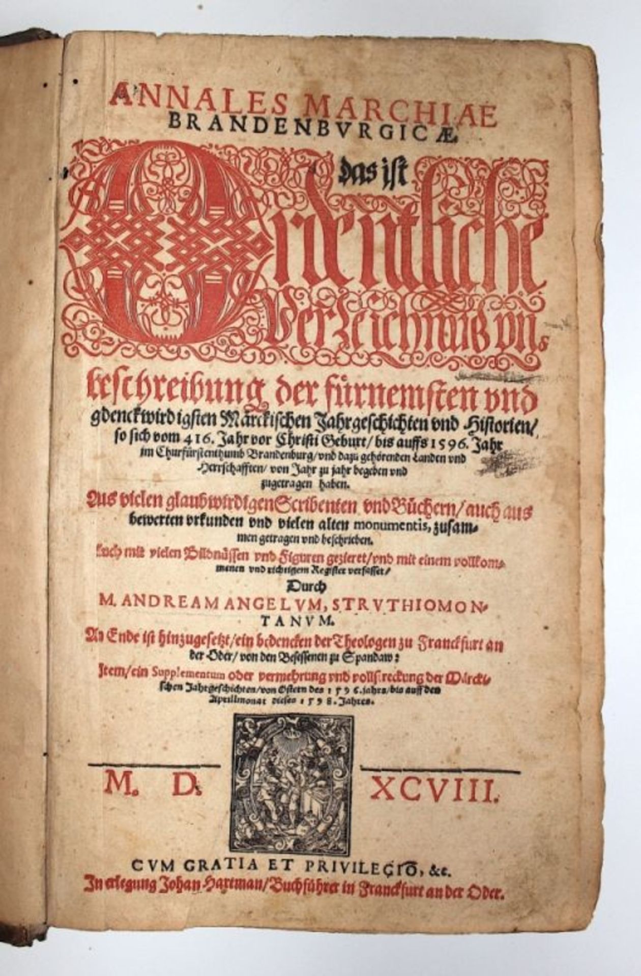 Buch - Andreas Angelus (1561 Strausberg 1598)