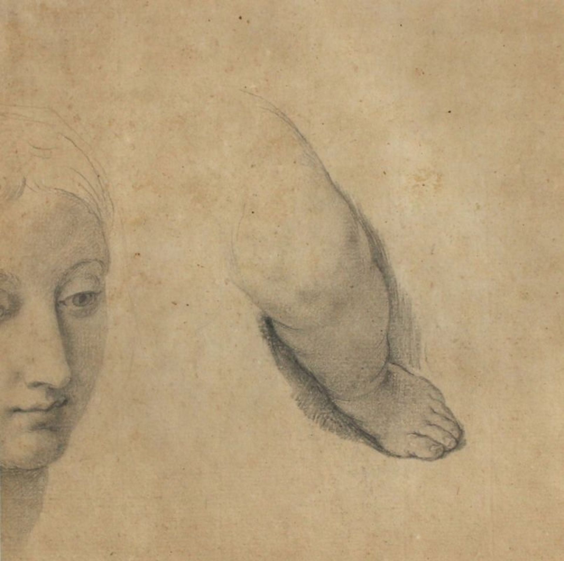 Zeichnung - 18.Jahrhundert "Gesicht