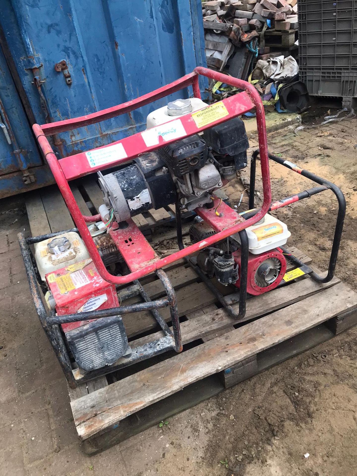 3x petrol Honda Generators