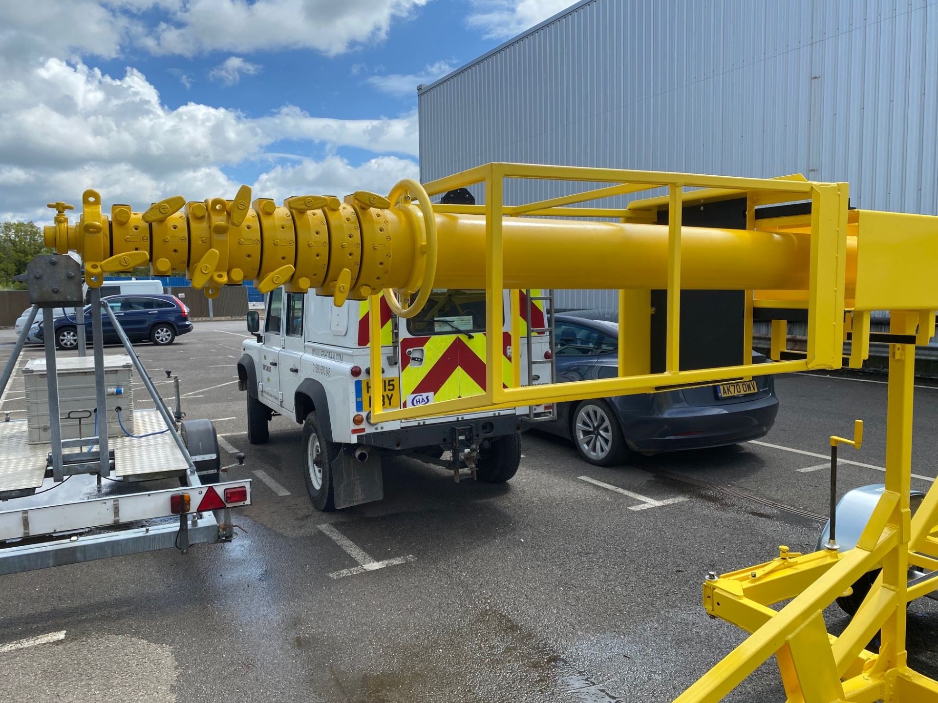 30m clark mast on a trailer - Image 5 of 9