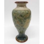 A Royal Doulton stoneware vase, inverse baluster f