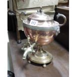 A 19th Century old Sheffield Plate samovar, urn fo