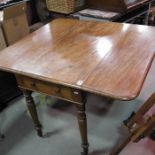 A Victorian mahogany drop leaf table