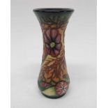 A Rachel Bishop for Moorcroft Cosmos pattern vase,