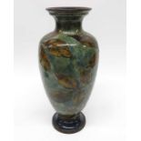 A Royal Doulton stoneware vase, baluster flared fo