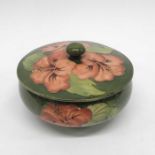 Walter Moorcroft hibiscus on green pattern dressin