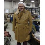 A Virany tan leather coat