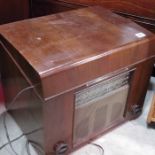 A Ferguson walnut veneered radio cabinet