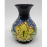 Moorcroft floral patterned vase, baluster form, de