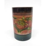 Moorcroft, flambe lily pattern spill vase,