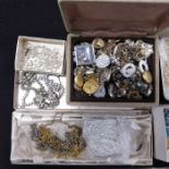 A selection of jewellery and beads