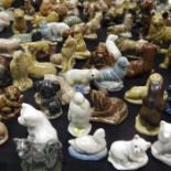 A large collection of Wade Whimsie animal figures,