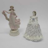 A Wedgwood figure The Dancing Hours and a Royal Wo