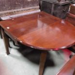 A Victorian mahogany drop-flap table