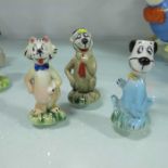 Three Wade Hanna Barbera figures. Yogi Bear, Mr Jinks and Huckle