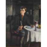 John Wells Smith (act.1870-1875), Boy at Supper, o