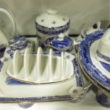 A Wade Ringtons Willow pattern part tea and coffee