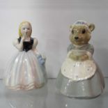 Two Wade figures, Goldilocks and Mama Bear, circa