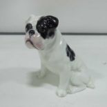 A Royal Worcester model of a Boxer dog, black and
