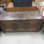 An 18th Century oak coffer