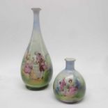 Two Continental porcelain vases in the style of Ro