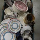 Sundry China, glassware and ornaments. (3 boxes)
