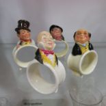 Leslie Harradine for Royal Doulton, a set of four