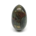 A Russian painted egg, 9cm high