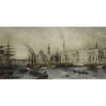 After T. Allom, Port of London in 1839, coloured e