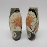 Sian Leeper for Cobridge, a pair of Creation pattern vases