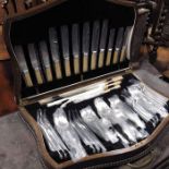 A canteen of silver plated cutlery, circa 1940s, i